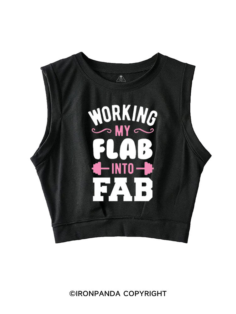 WORKING MY FLAB INTO FAB SLEEVELESS CROP TOPS