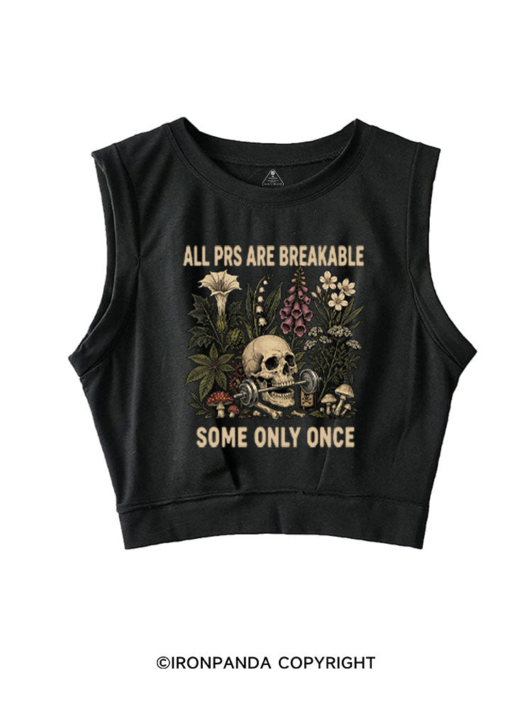 ALL PRS ARE BREAKABLE SOME ONLY ONCE SLEEVELESS CROP TOPS