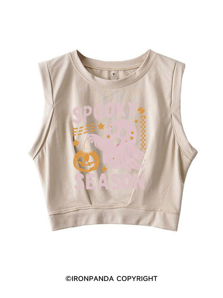 SPOOKY SEASON SLEEVELESS CROP TOPS