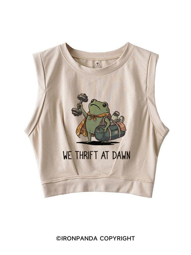 We Thrift At Dawn SLEEVELESS CROP TOPS