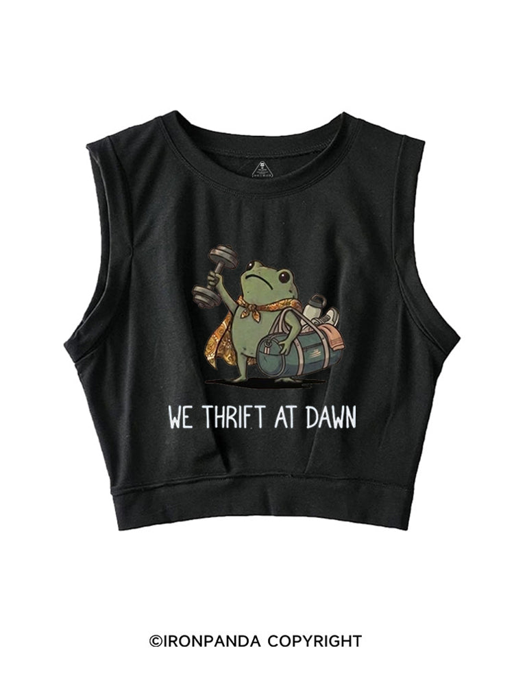 We Thrift At Dawn SLEEVELESS CROP TOPS