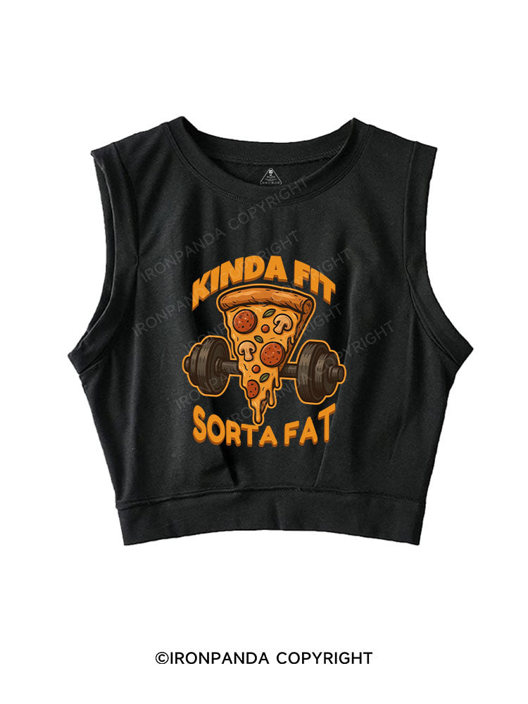 KINDA FIT SORTA FAT SLEEVELESS CROP TOPS