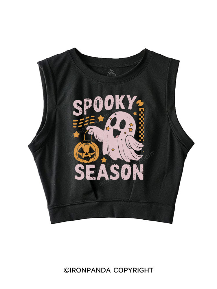 SPOOKY SEASON SLEEVELESS CROP TOPS