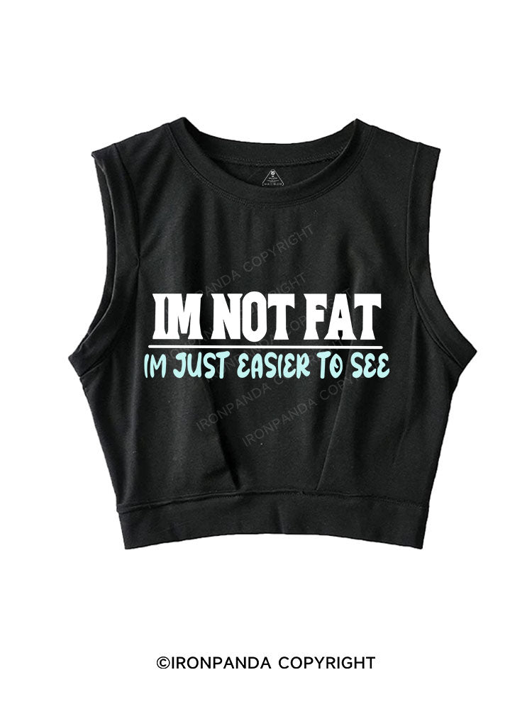 JUST EASIER TO SEE Sleeveless Crop Tops