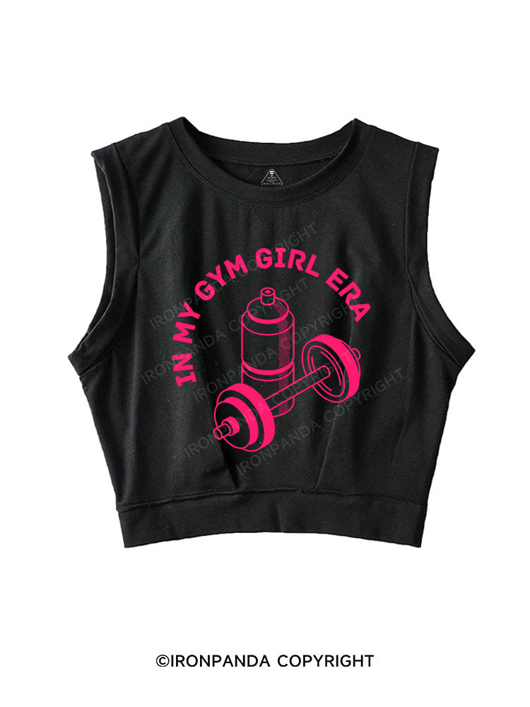 IN MY GYM GIRL ERA SLEEVELESS CROP TOPS