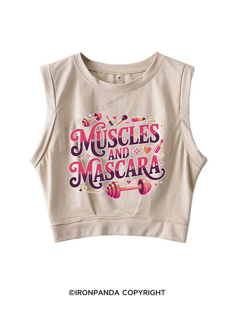 muscles and mascara SLEEVELESS CROP TOPS