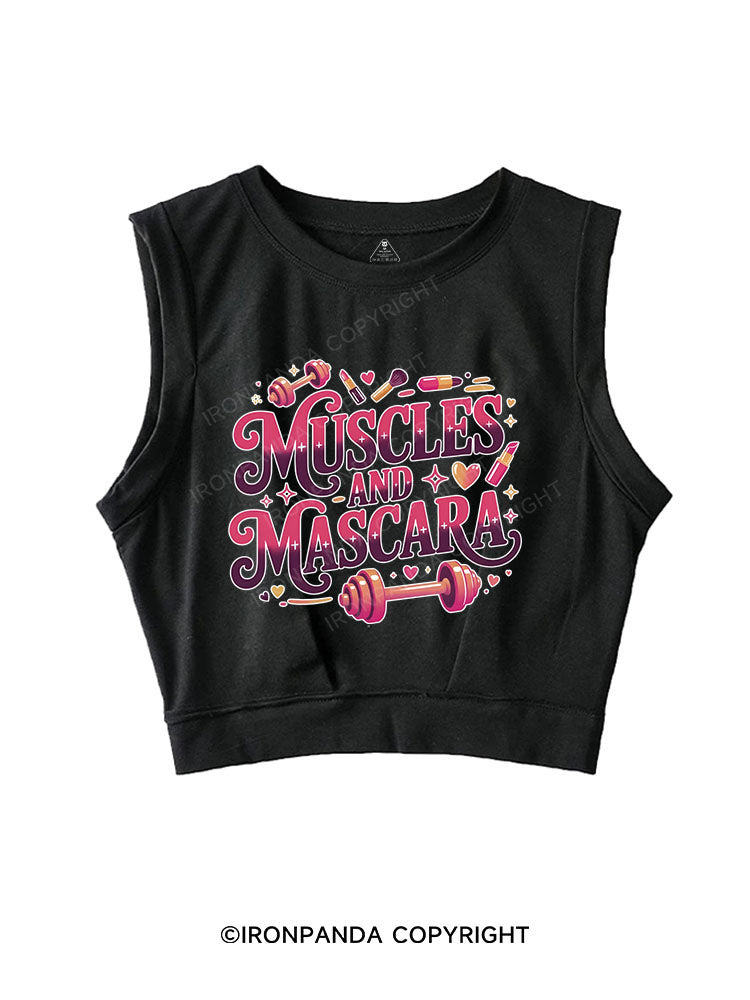 muscles and mascara SLEEVELESS CROP TOPS