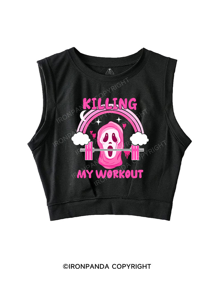 KILLING MY WORKOUT SLEEVELESS CROP TOPS