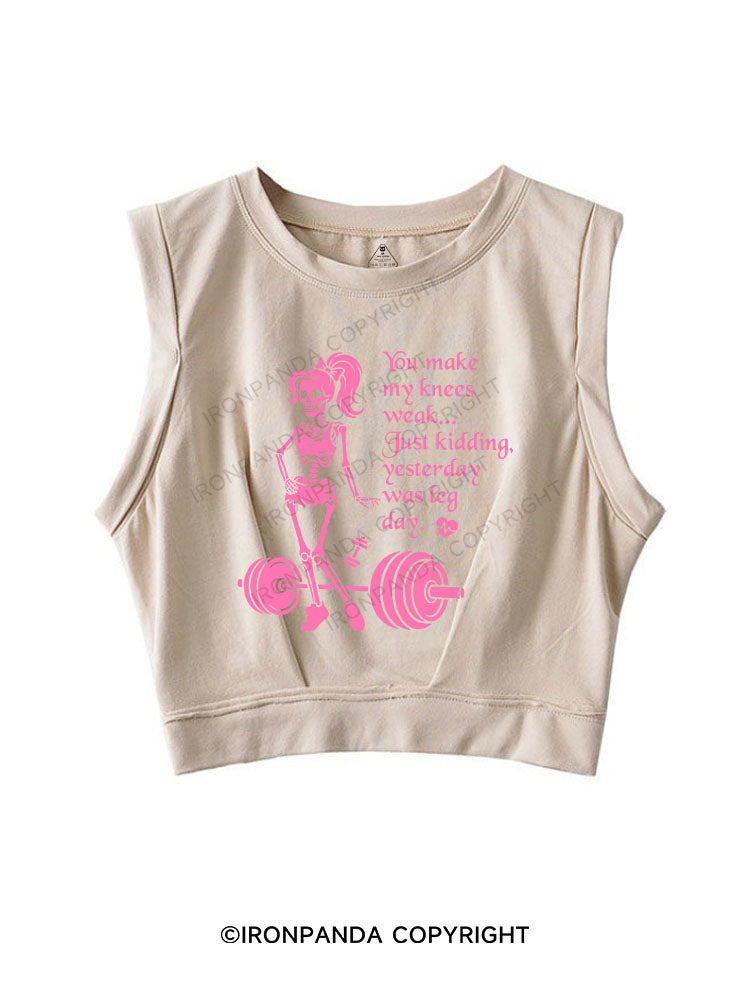 When Fitness Meets Flirt SLEEVELESS CROP TOPS