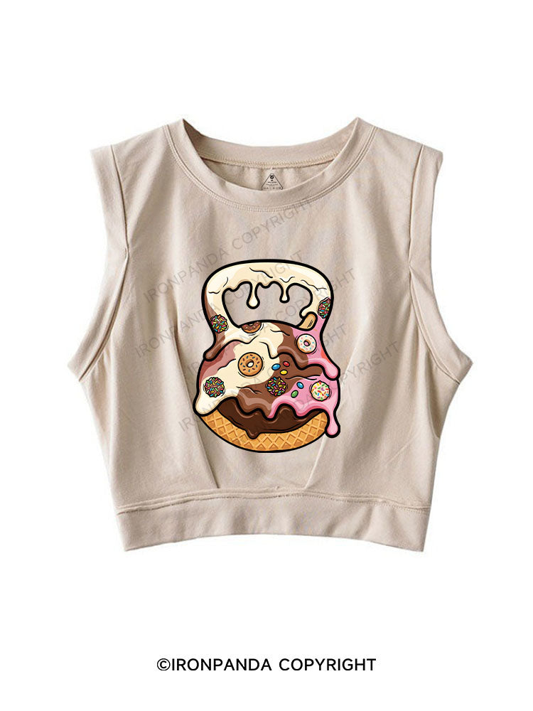 kinda fit sorta fat SLEEVELESS CROP TOPS
