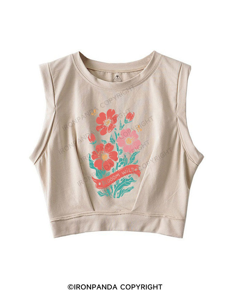 Bloom wild SLEEVELESS CROP TOPS
