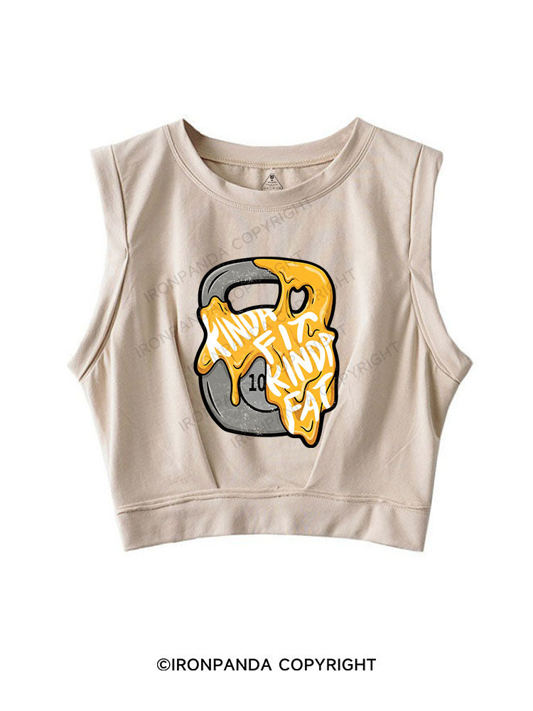 Kinda Fat Kinda Fit SLEEVELESS CROP TOPS