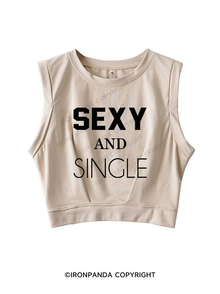 Sexy and Single SLEEVELESS CROP TOPS