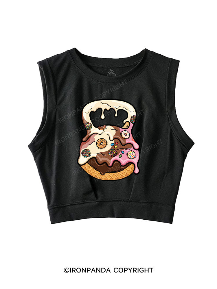 kinda fit sorta fat SLEEVELESS CROP TOPS