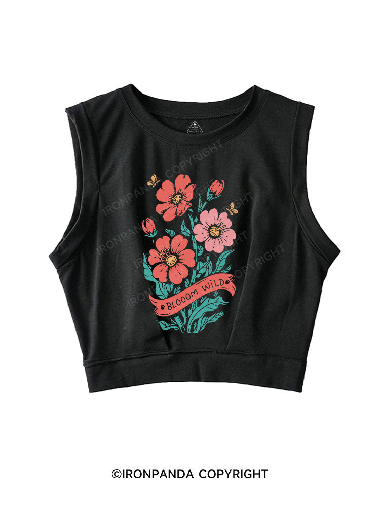 Bloom wild SLEEVELESS CROP TOPS