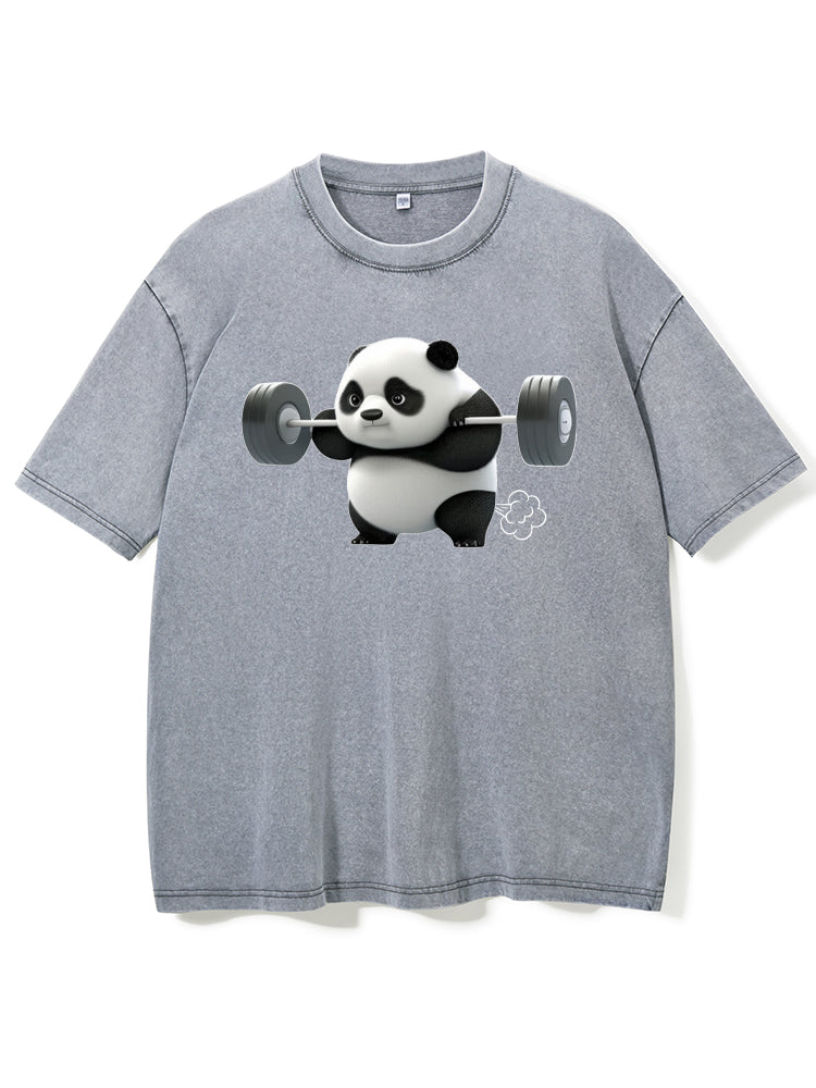 Gym Panda Power Fart Washed Gym Shirt