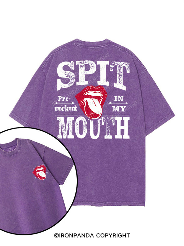 Spit Preworkout In My Mouth printed Gym Shirt