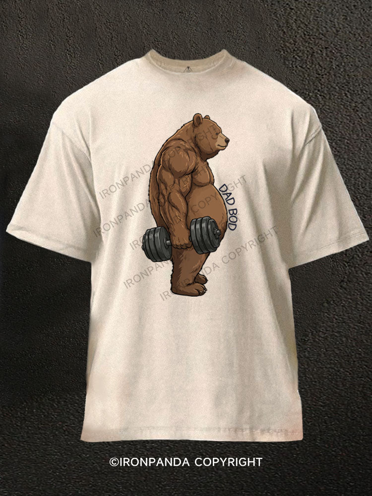 DAD BOD Washed Gym Shirt