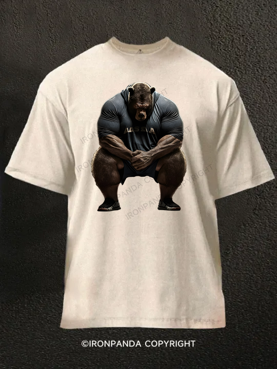 I'm Not Here To Talk Washed Gym Shirt