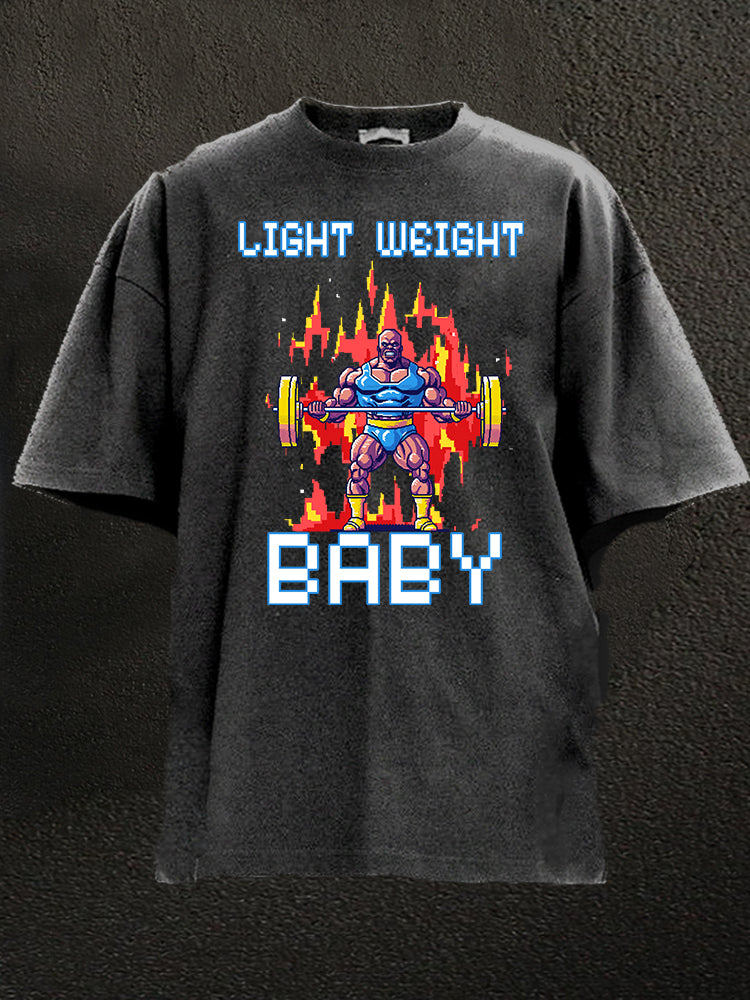 Light Weight baby WASHED GYM SHIRT