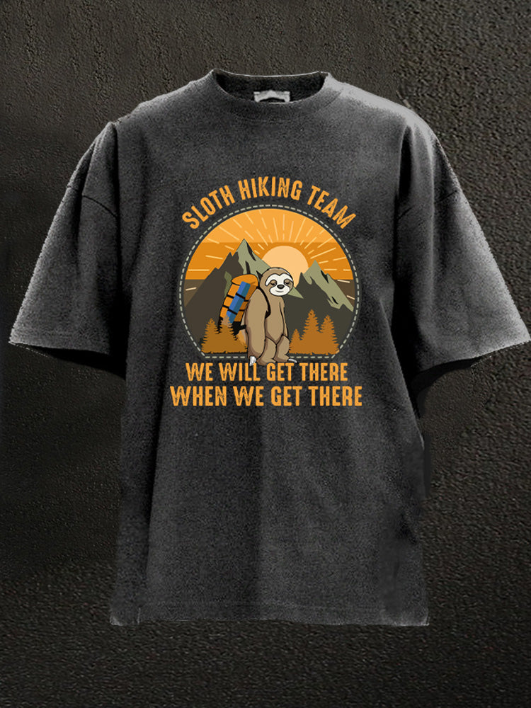 Sloth Hiking Team Washed Gym Shirt