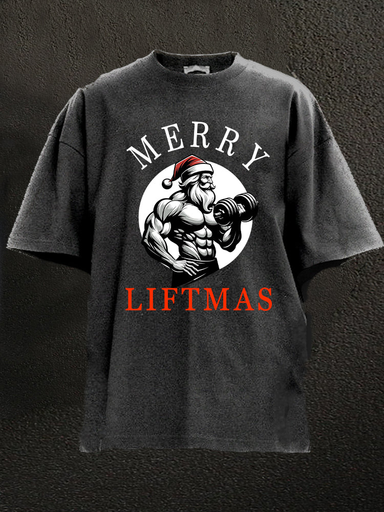 merry liftmas Washed Gym Shirt