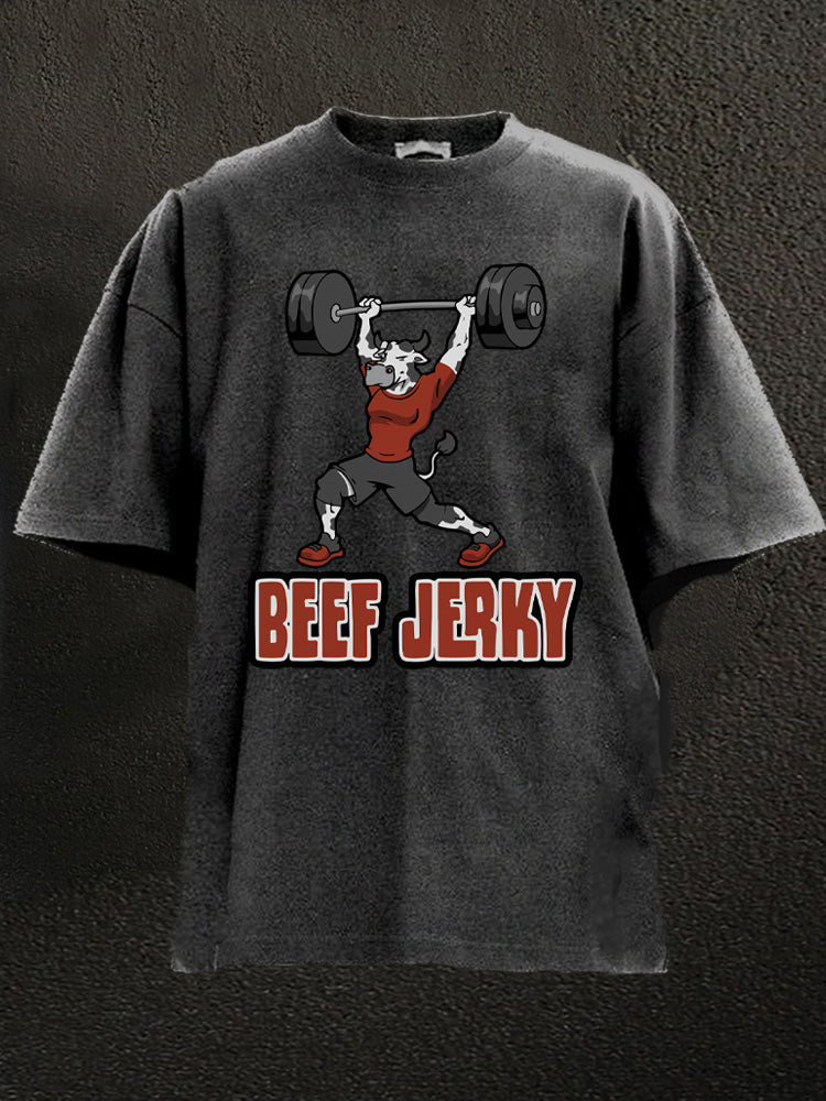 beef jerky Washed Gym Shirt
