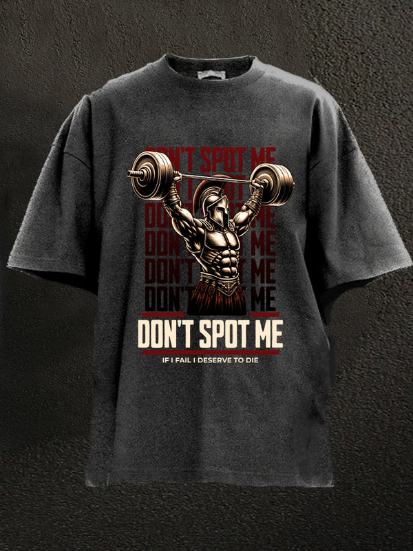 Don't Spot Me Spartan Washed Gym Shirt