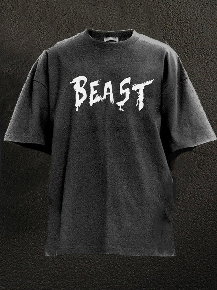 beast Washed Gym Shirt