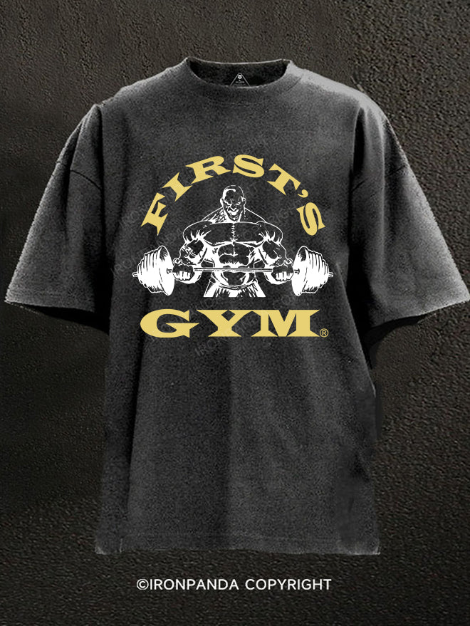 FIRST'S GYM Washed Gym Shirt
