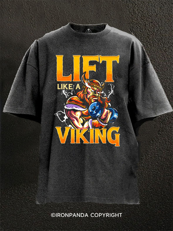 Lift Like A Viking Washed Gym Shirt