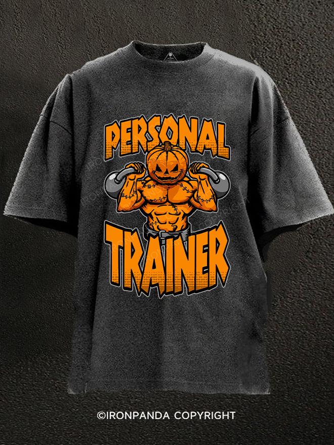 Personal Trainer Washed Gym Shirt