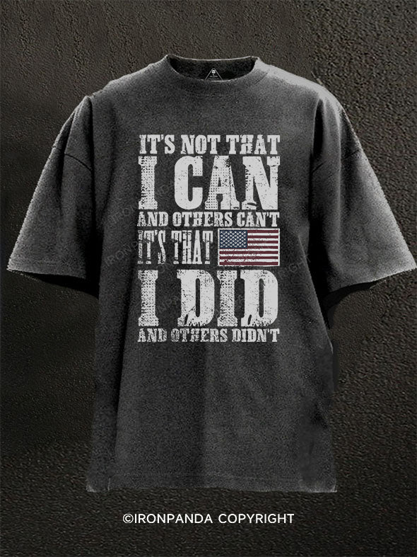 I Can. I Did Washed Gym Shirt