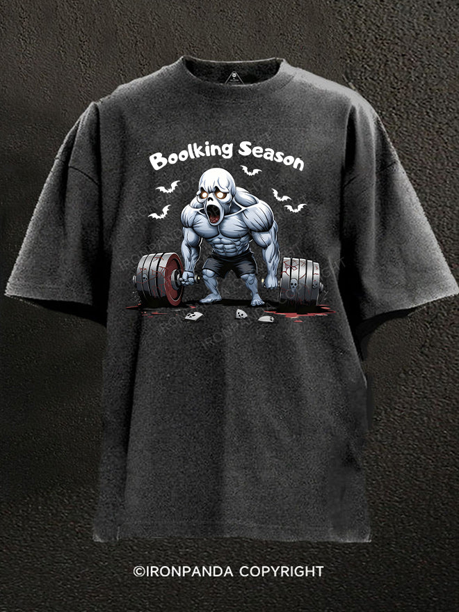 Boolking Season Washed Gym Shirt