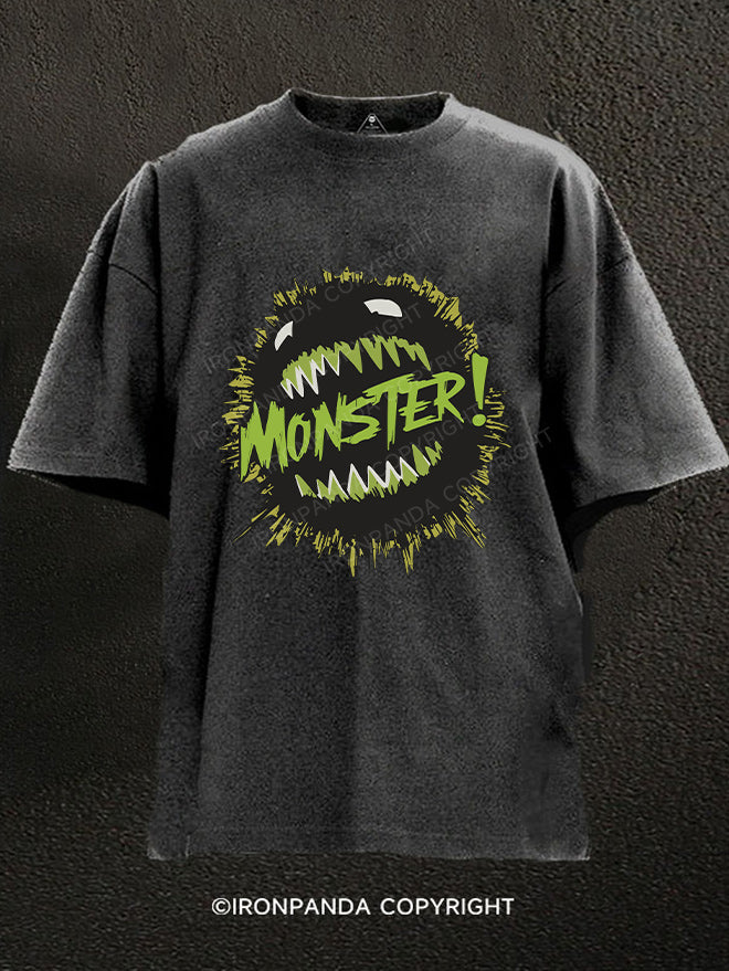 Monster Washed Gym Shirt