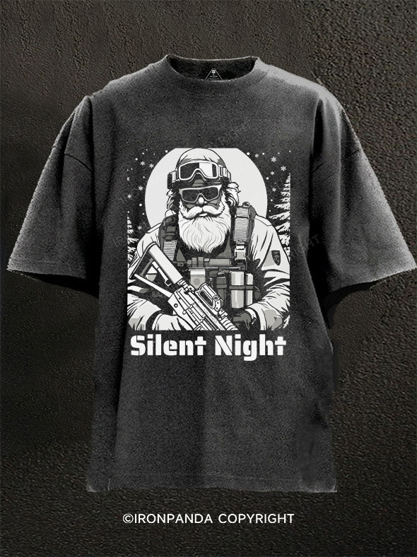 Silent Night Washed Gym Shirt
