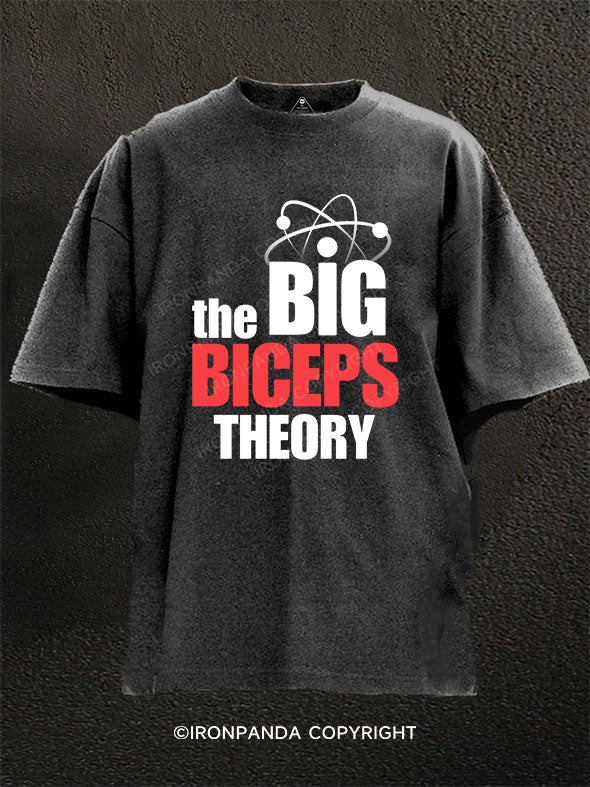 The Big Biceps Theory Washed Gym Shirt