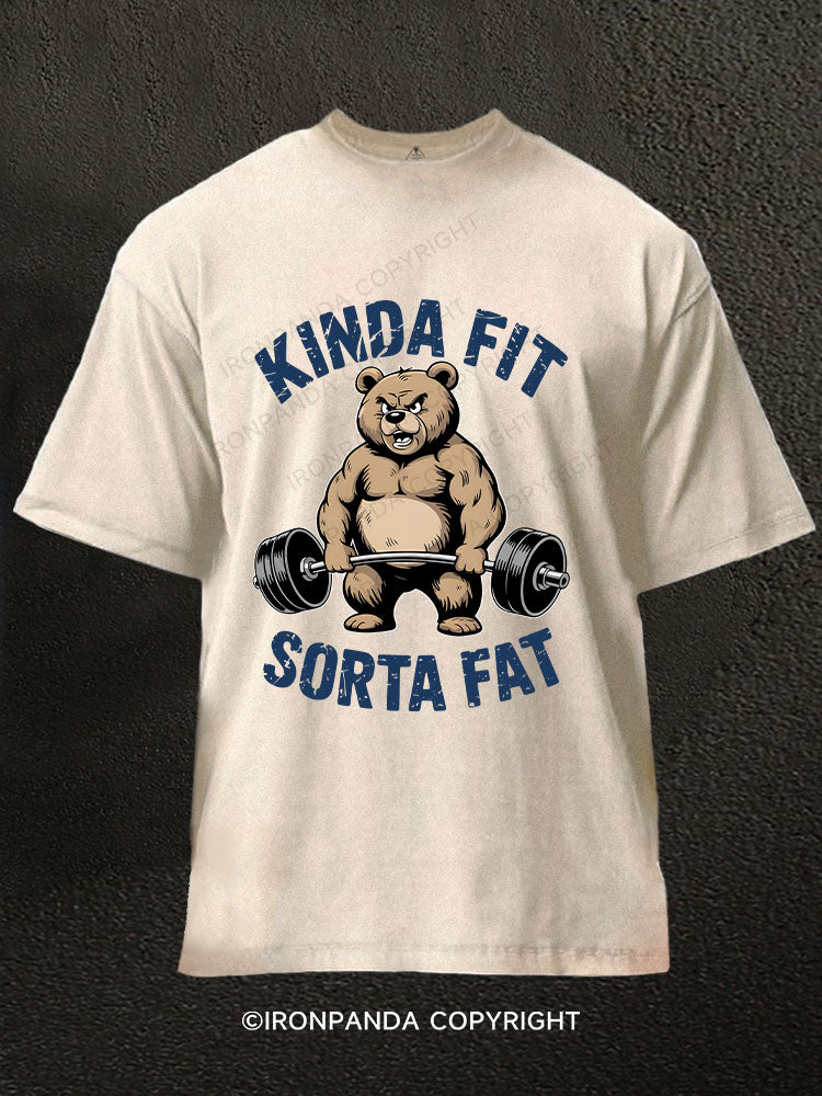 KINDA FIT SORTA FAT Washed Gym Shirt