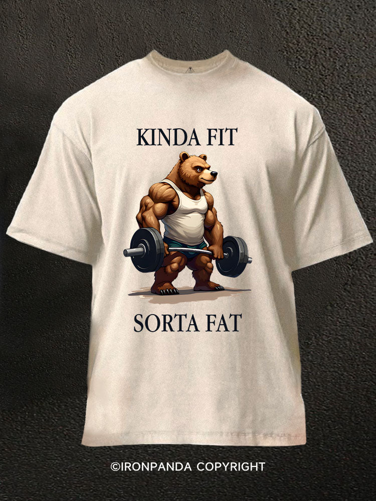 KINDA FIT SORTA FAT Washed Gym Shirt