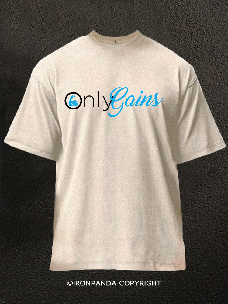 only gains Washed Gym Shirt