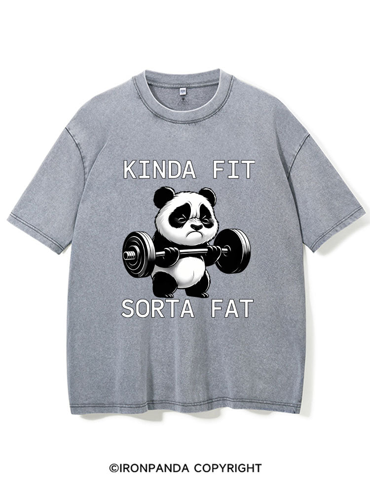 KINDA FIT SORTA FAT Washed Gym Shirt