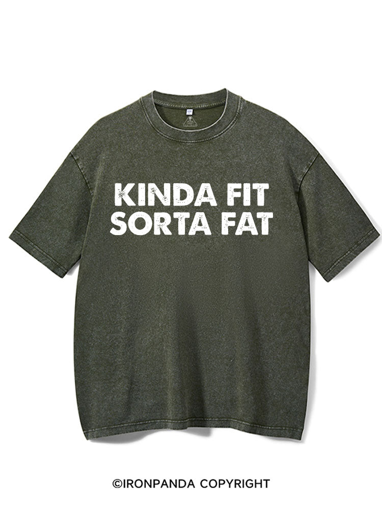 Kinda Fit  Sorta Fat Washed Gym Shirt