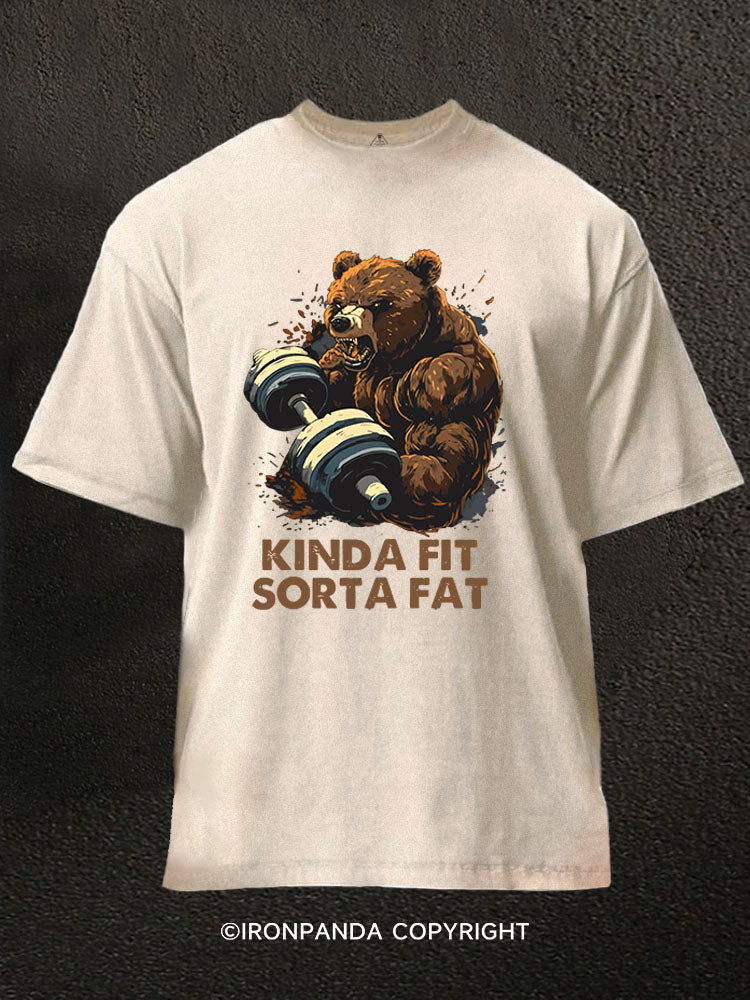 KINDA FIT SORTA FAT Washed Gym Shirt