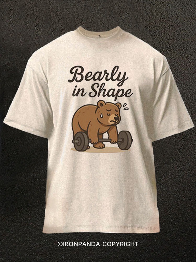 Bearly in Shape Washed Gym Shirt