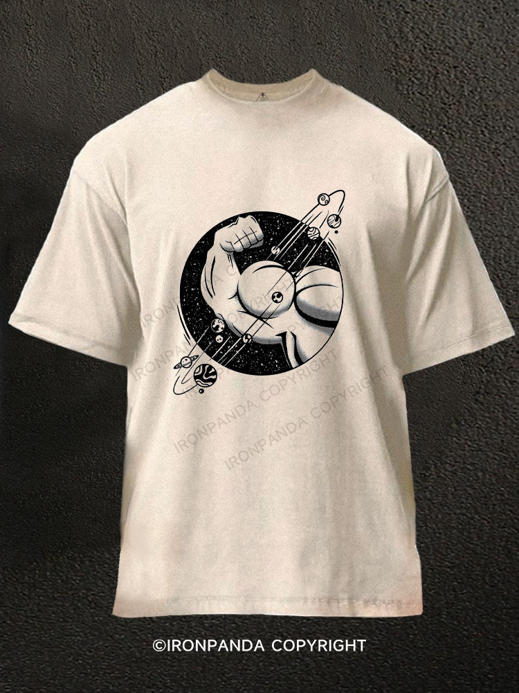 Muscle Galaxy Washed Gym Shirt