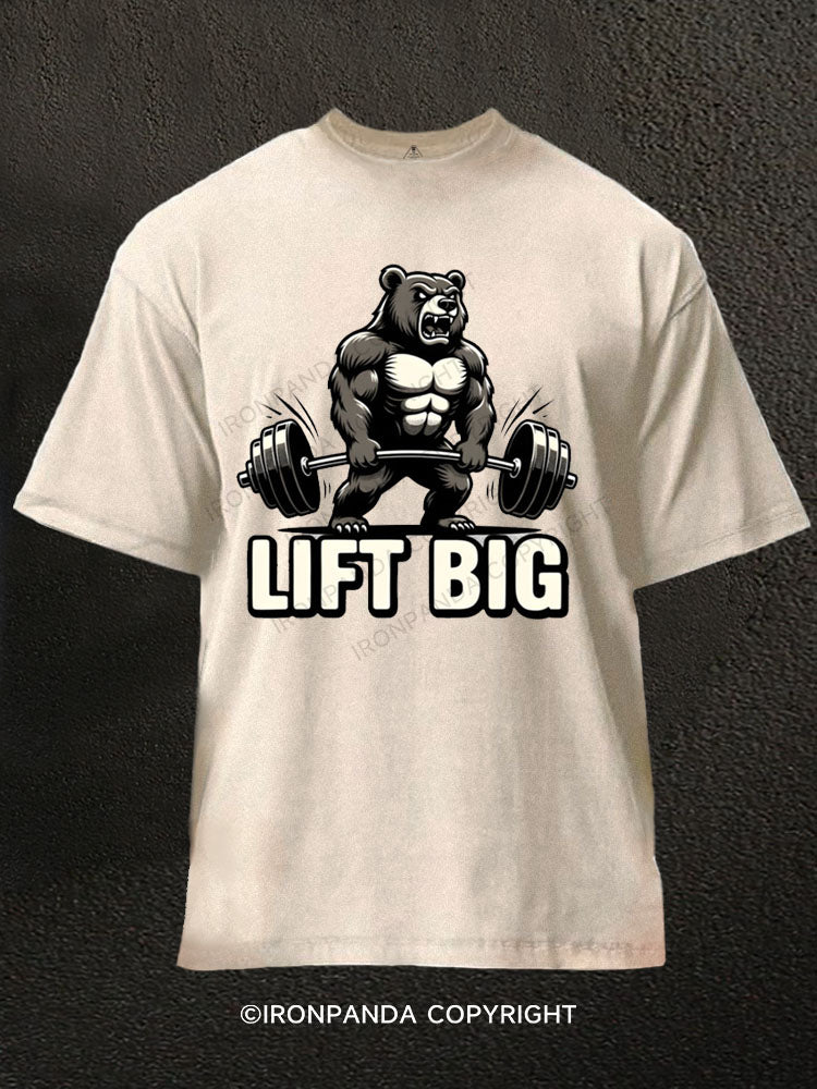 LIFT BIG Washed Gym Shirt