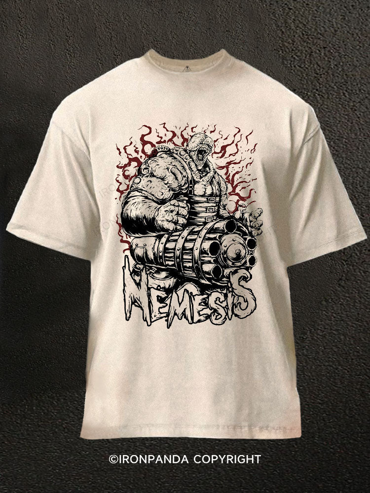 NEMESIS Washed Gym Shirt