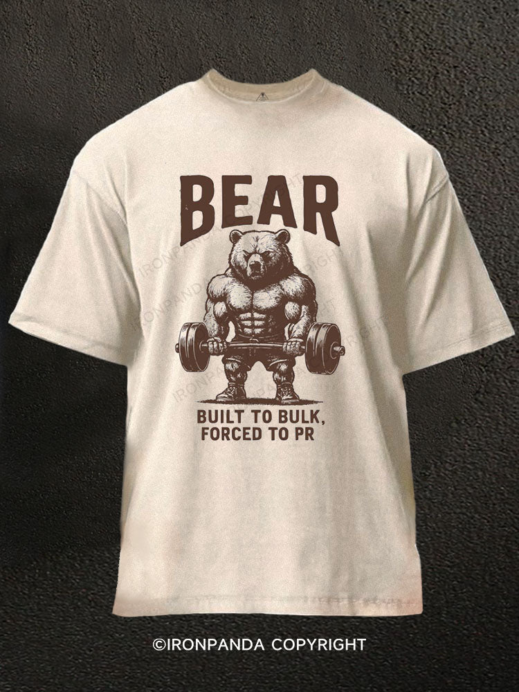 BUILT TO BULK Washed Gym Shirt