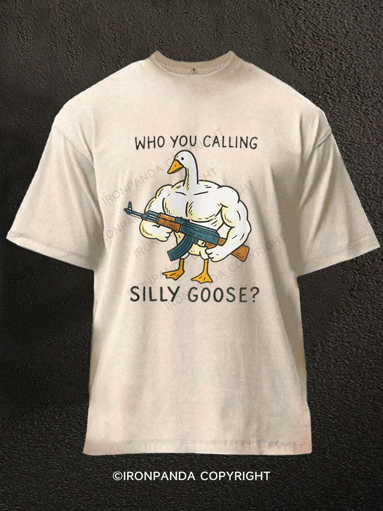 Who you calling silly goose? Washed Gym Shirt