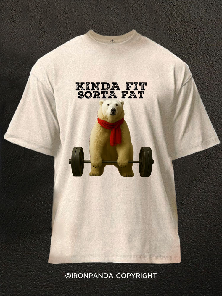 KINDA FIT SORTA FAT Washed Gym Shirt